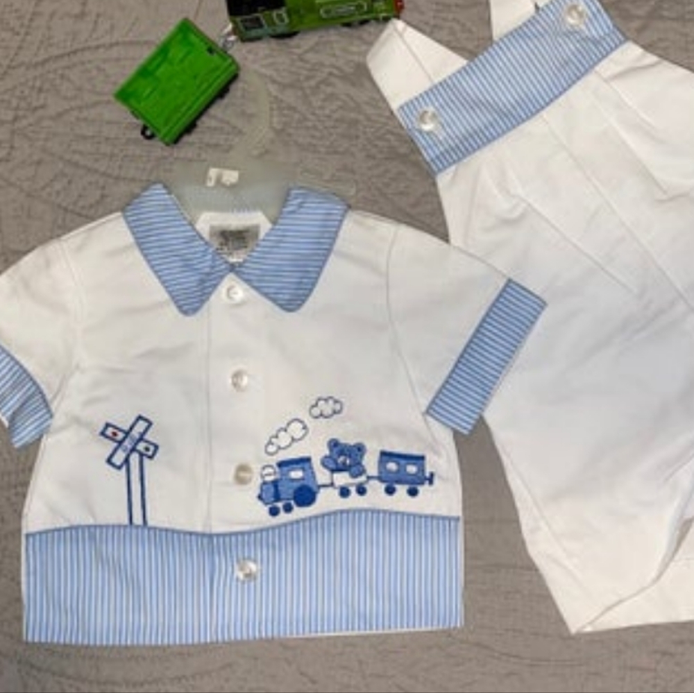 Vintage boys train outfit 12-18 months